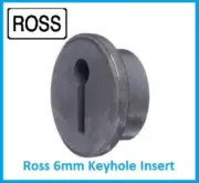 Ross 6mm Safe Lock Keyhole Insert - Gun Safes - Safe Locks - 0895247