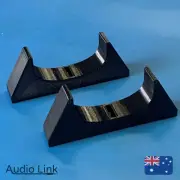 3D Printed Vertical Stand for Nintendo Wii U Game Console - Black PETG 2 Pieces