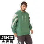 JSMIX大尺碼服飾-大尺碼品牌熊頭拼接帽T【T13JW6411】