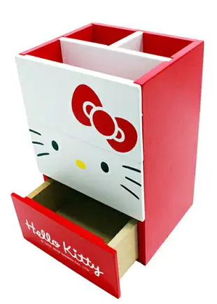 【震撼精品百貨】Hello Kitty 凱蒂貓 HELLO KITTY大臉二收納盒 震撼日式精品百貨