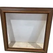 Hardwood Frame 6x6 Cross Stitch Embroidery Beautiful Quality Light Walnut