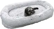 Adult Dog Bed for Humans, Dog Beds for Large, Comfortable Indoor Catts Warm Dog Bouteau Plush Cushion Sleeping Pad with Raised Edges