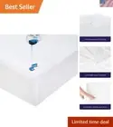 Breathable Cotton Terry Waterproof Mattress Protector - King Single Size