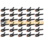 30 Pcs 2.7" inch Mini Plastic Spring Clamps Tips Tool Clip 1" Jaw Opening