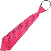 [Hohopeti] Neckwear for All Occasions Shimmering Red Bow Tie Sequined Party Tie for Men Women Showstopping Accessory