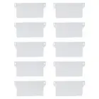 Plastic Base Plate Set of 10 White Vertical Blind Bottom Weight Slats Accessory