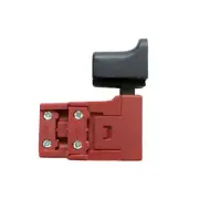 Black Red 6A AC 250V Non Lock Trigger Switch DPST Electric Hammer FA2 6/2W5