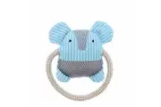 Petio Add Mate Fluffy Squeaker Plush Dog Toy Dental Rope Elephant