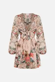 Camilla Size S Short Wrap tie dress by Rose Garden Revolution new with tags