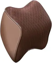 EXQUIMEUBLE Universal Memory Foam Pillow Mesh Car Headrest Neck Support Comfortable Neck Pillow Car Seat Protector