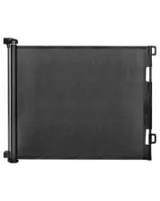 Retractable Mesh Baby & Dog Gate, 33" Tall, Extends to 55" Wide, Black