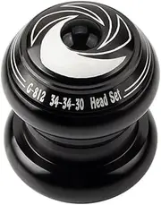 CNC Double Bearing Bike Headset Straight Tube Front Fork 34-34mm Frame Headsets Highway Mountain Bike Accessories 1-1/8 Threadless Steerer