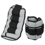 10Lbs/ Pair Adjustable Ankle Weights Wrist Leg Arm Weights Sandbags Light Gray