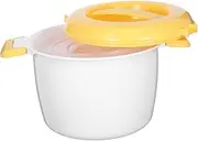 IMIKEYA Microwave Rice Cooker Compact Rice Container Food Grade for Home Office Dorm Cooking for Rice Veggies Noodles Versatile Convenient Kitchen