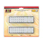 LED Autolamps Front Indicator/Marker Light 12V 18 LED Lamp Twin Blister