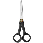 2 x Fiskars Universal Scissors, Total Length: 17 cm, Steel/Synthetic Material