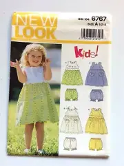NEW LOOK For Kids 6767 Kids' Dress, Panties Five Sizes In One: 1/2, 1,2,3,4