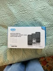 Zowill Keypad Digital Fingerprint Smart Lock W/ 2 Levers,Black - brand new