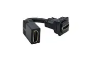 HDMI Female to HDMI Female Mechanism with Tail Black