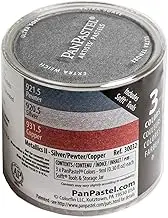 PanPastel Metallics II Set of 3 Metallic Silver/Pewter/Copper PPMTLSET-30032