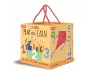10pc Sassi My First 123 Eco Blocks & Book Set Educational Toy Kids/Toddler 2y+