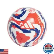 adidas Unisex-Adult FIFA Club World Cup Training Soccer Ball, White/Lucid Red