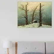Paint by Numbers for Adults Caspar David Friedrich《Cairn in Snow》 Adults Paint Kits Canvas Gifts Arts Crafts for Home Decor