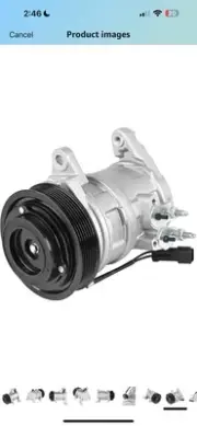 A/C Compressor with Clutch Compatible with 2003-2008 Do-dge Ram 1500 2500 3500