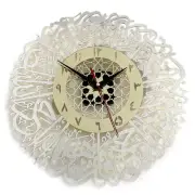Gold Surah Ikhlas Wall Clock Muslim Ramadan Wall Clock Acrylic Wall Decor