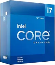 Intel i7-12700KF CPU 3.6GHz (5.0GHz Turbo) 12th Gen LGA 1700 Alder Lake Processor, 12-Cores 20-Threads, 25MB Cache, 125W, Multicolor