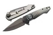Black Titanium finished Predator EDC folding Knife WF1248