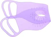 Eye Mask for Eye Patch Double-sided Silicone Anti-skid Design Hanging Massage Silicone Mask Relaxing Violet Color