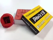 Pool Snooker Billiard Cue Tip Table Red Chalk + Red Chalk Holder