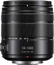 [Panasonic] Lumix G Vario 14-140mm Telephoto Zoom Lens with F3.5-5.6 II ASPH, Mirrorless Micro Four Thirds Mount and Power O.I.S. - H-FSA14140 (Upgraded USA Black)