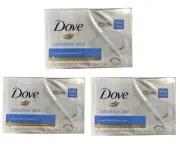 3x Dove Sensitive Skin Hypoallergenic Beauty Bar Soap 4 x 90g(12 soaps Total)