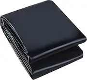 Black Pond Liner 2x5m 3x7m 4x6m 5x8m 8x10m HDPE 0.13mm Thick Waterproof Pond Lining Underlay, Garden Ponds Membrane for Small to Medium Ponds, Wildlife(4x5m(13.1x16.4ft))