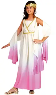 Athena Greek Roman Goddess Toga Dress Up Girl Costume