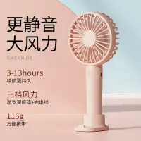 在飛比找樂天市場購物網優惠-usb小風扇手持迷你充電靜音學生宿舍床上大風力隨身便攜式電風