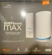 Arris Surfboard mAX W122 Mesh WiFi 6 System Router and Extender AX6600