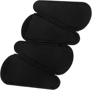 HOODANCOS 4pcs Scissors Case Scissors Reusable Scissor Covers Scissor Protection Covers Hair Salon Supply Black Pu Leather