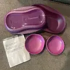 4pc Tupperware Microwave Breakfast Maker Omelet Poached Scrambled Eggs Cooker