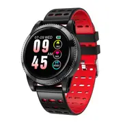 M11 SPORT 1.3" Round Color Screen Multi-dial Music Control Heart Rate Monitor Smart Watch RED COLOR