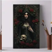 Rose Garden Paint by Number Kit - DIY Acrylic Canvas Painting for Adults and Kid