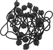 ADOCARN 20 Pack 4mm Plastic Ball Head Bungee Cords for Tarp Tent Tie Downs Heavy Duty Outdoor Fasteners Weatherproof Elastic Rope Straps