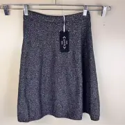 NWT Nanette Lepore Sparkly Knee Length Flare Skirt Size Medium Comfy Stretch