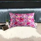 Super Soft Pillowcase Set of 2 Flower Print Satin Pillowcases with Envelope