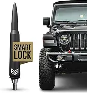 RONIN FACTORY - 50 Cal Bullet Antenna for Jeep Wrangler Gladiator Sahara Rubicon, Jeep Accessories, Replacement Radio Antenna, SmartLock (2007-2023 JK JL)