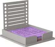 1 Note Template, Sticky Note Holder with Stencil for Desk, Sticky Note Dispenser, Note Template, Note Organizer for 3x3 Self-Sticky Note Pads (No Sticky Notes)
