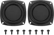uxcell 2 Pcs Passive Radiator 4 Inch Woofer Vibrating Membrane, Rubber Vibration Diaphragm Plate Subwoofer for Bass Speaker Replacement, DIY(with 8pcs Screw)
