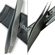 Tweezers - Surgical Grade Slant and Pointed Tweezer for Eyebrow, Facial Hair Rem